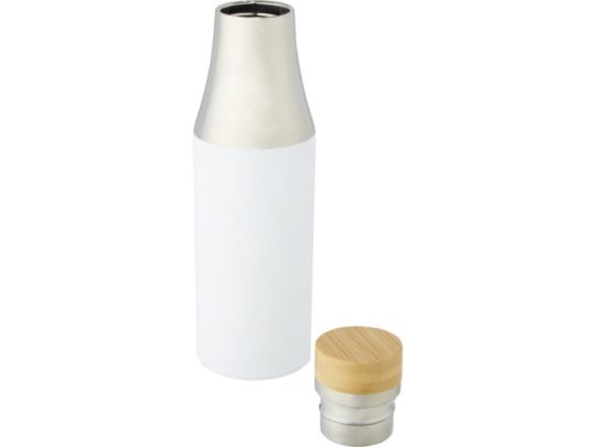 Hulan Бутылка объемом 540 мл с вакуумной изоляцией из меди и бамбуковой крышкой, белый, арт. 024380003