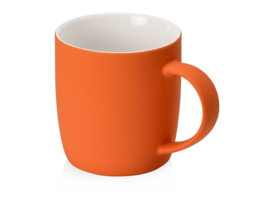 Кружка с покрытием soft-touch Dalgona, оранжевый, арт. 024346603