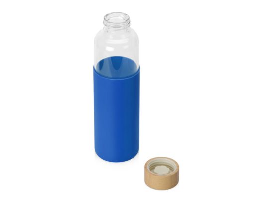 Бутылка для воды стеклянная Refine, в чехле, 550 мл, синий, арт. 024345903