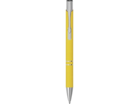 Ручка металлическая шариковая Legend Gum софт-тач, желтый, арт. 024352503