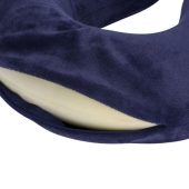 Подушка Basic из микрофибры с эффектом памяти U-shape, синий, арт. 024364903