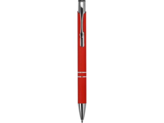 Ручка металлическая шариковая Legend Gum софт-тач, красный, арт. 024352303