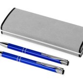 Набор Dublin: ручка шариковая, карандаш механический, ярко-синий в бархатном футляре, арт. 024376703