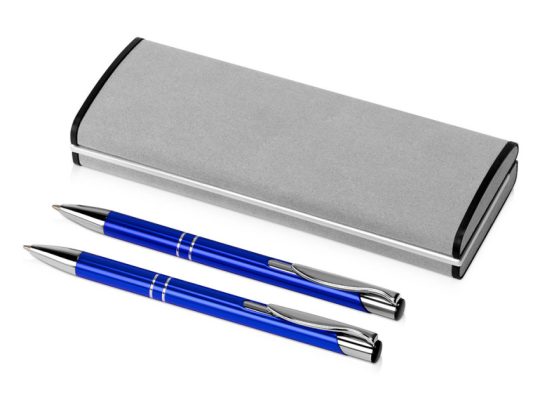 Набор Dublin: ручка шариковая, карандаш механический, ярко-синий в бархатном футляре, арт. 024376703