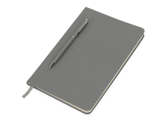 Блокнот А5 Magnet 14,3*21 с магнитным держателем для ручки, серый (А5), арт. 024339803