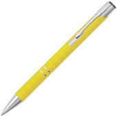 Ручка металлическая шариковая Legend Gum софт-тач, желтый, арт. 024352503