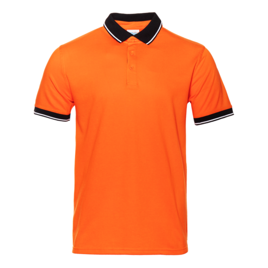 Рубашка 04C Рубашка поло мужская 04C_Оранжевый/Чёрный (28/20) (XL/52)