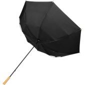 Romee, ветрозащитный зонт для гольфа диаметром 30 дюймов из переработанного ПЭТ, черный, арт. 024376103