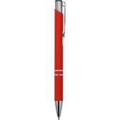 Ручка металлическая шариковая Legend Gum софт-тач, красный, арт. 024352303