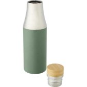 Hulan Бутылка объемом 540 мл с вакуумной изоляцией из меди и бамбуковой крышкой, зеленый яркий, арт. 024380103