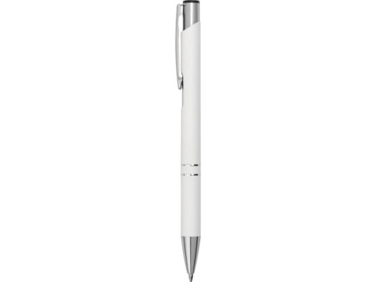 Ручка металлическая шариковая Legend Gum софт-тач, белый, арт. 024352203
