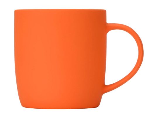 Кружка с покрытием soft-touch Dalgona, оранжевый, арт. 024346603