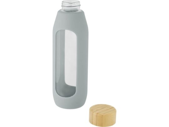 Tidan Бутылка из боросиликатного стекла объемом 600 мл с силиконовым держателем, серый, арт. 024379203