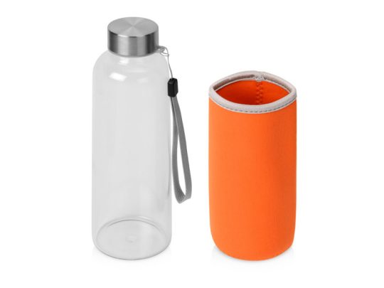 Бутылка для воды Pure c чехлом, 420 мл, оранжевый, арт. 024346903