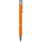 Ручка металлическая шариковая Legend Gum софт-тач, оранжевый, арт. 024352403