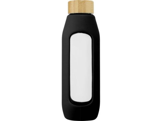 Tidan Бутылка из боросиликатного стекла объемом 600 мл с силиконовым держателем, черный, арт. 024379303