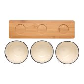 Набор для сервировки Ukiyo из 3 предметов с бамбуковым подносом, арт. 024469006