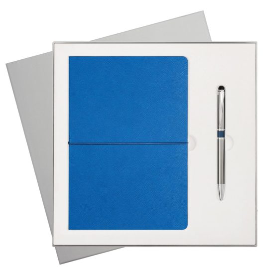 Подарочный набор Portobello/Summer time Btobook синий (Ежедневник недат А5, Ручка)