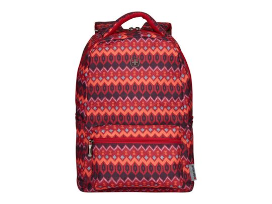Рюкзак WENGER 16», красный с рисунком, полиэстер, 36 x 25 x 45 см, 22 л, арт. 024691003