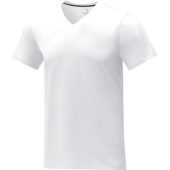 Somoto Мужская футболка с коротким рукавом и V-образным вырезом , белый (M), арт. 024693403