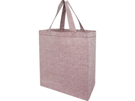 Pheebs, эко-сумка из переработанного хлопка, плотность 150 г/м², heather maroon, арт. 024745403
