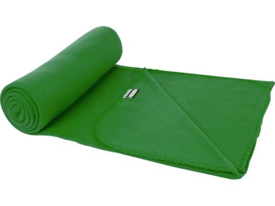 Одеяло Willow из флиса, вторичного ПЭТ, зеленый, арт. 024515203