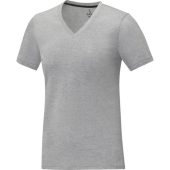 Somoto Женская футболка с коротким рукавом и V-образным вырезом , серый яркий (XS), арт. 024698503