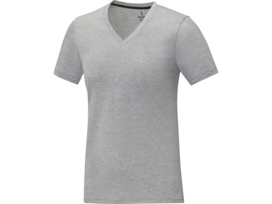 Somoto Женская футболка с коротким рукавом и V-образным вырезом , серый яркий (XS), арт. 024698503