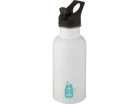 Lexi, спортивная бутылка из нержавеющей стали объемом 500 мл, белый, арт. 024744403