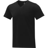 Somoto Мужская футболка с коротким рукавом и V-образным вырезом , черный (3XL), арт. 024696603