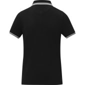 Amarago Женское поло с коротким рукавом и контрастной отделкой, черный (XL), арт. 024728903