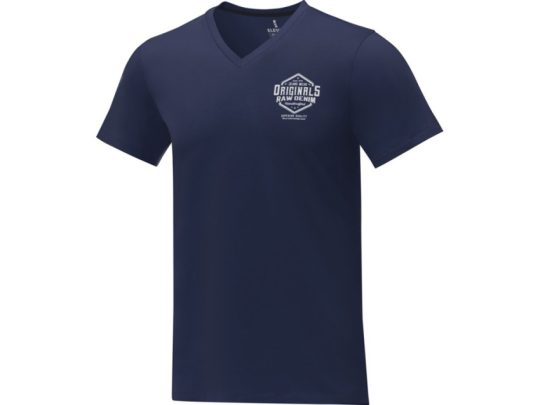 Somoto Мужская футболка с коротким рукавом и V-образным вырезом , темно-синий (3XL), арт. 024695203
