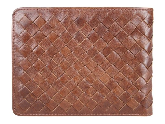 Бумажник Mano Don Luca, натуральная кожа в коньячном цвете, 12,5 х 9,7 см, арт. 024780203
