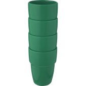 Staki подарочный набор из 4 кружек объемом 280 мл, которые устанавливаются друг на друга, зеленый, арт. 024742503