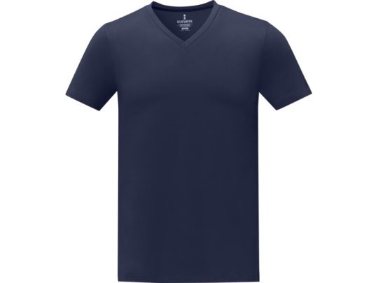 Somoto Мужская футболка с коротким рукавом и V-образным вырезом , темно-синий (S), арт. 024694703