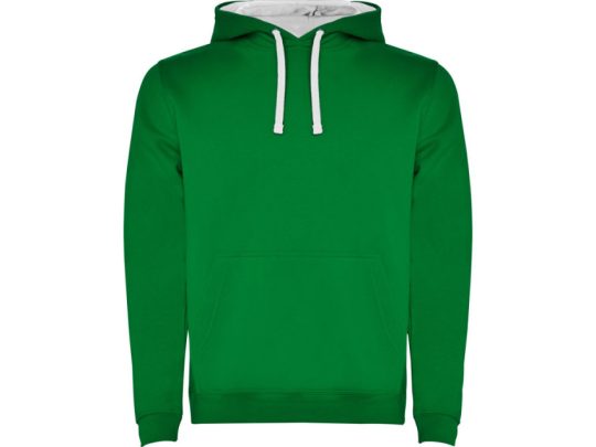 Толстовка с капюшоном Urban мужская, зеленый/белый (3XL), арт. 024659803