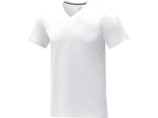 Somoto Мужская футболка с коротким рукавом и V-образным вырезом , белый (2XL), арт. 024693703
