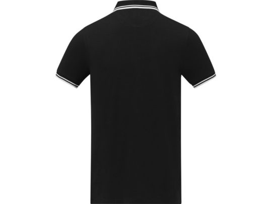 Amarago Мужское поло с коротким рукавом и контрастной отделкой, черный (2XL), арт. 024725903