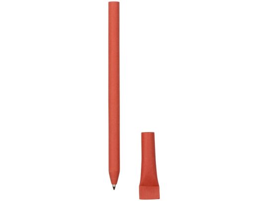 Ручка картонная с колпачком Recycled, красный (Р), арт. 024515603