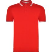 Рубашка поло Montreal мужская, красный/белый (2XL), арт. 024655203