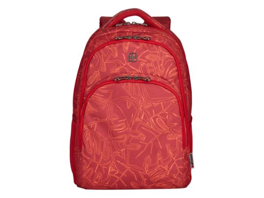 Рюкзак WENGER 16», красный с рисунком, полиэстер, 34 x 26 x 47 см, 28 л, арт. 024691103
