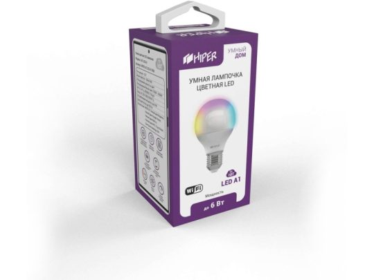 Умная лампочка HIPER IoT LED A1 RGB, арт. 024804803