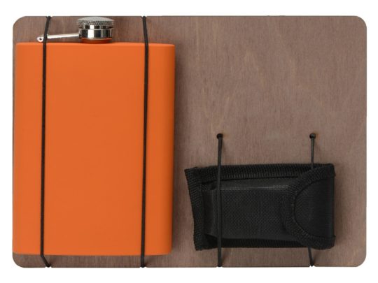 Подарочный набор Путешественник с флягой и мультитулом, оранжевый, арт. 024763603