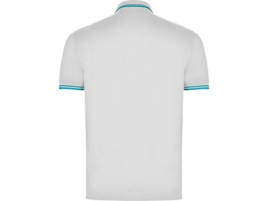Рубашка поло Montreal мужская, белый/бирюзовый (M), арт. 024654403
