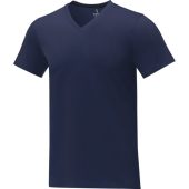 Somoto Мужская футболка с коротким рукавом и V-образным вырезом , темно-синий (L), арт. 024694903