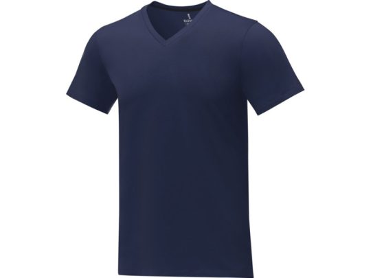 Somoto Мужская футболка с коротким рукавом и V-образным вырезом , темно-синий (L), арт. 024694903