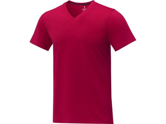 Somoto Мужская футболка с коротким рукавом и V-образным вырезом , красный (2XL), арт. 024694403