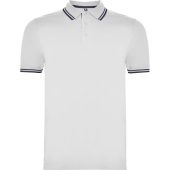 Рубашка поло Montreal мужская, белый/нэйви (XL), арт. 024653703