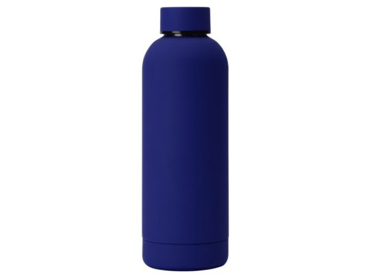 Вакуумная термобутылка Cask Waterline, soft touch, 500 мл, синий, арт. 024513303