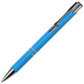 Ручка металлическая шариковая Legend Gum софт-тач, голубой, арт. 024511503